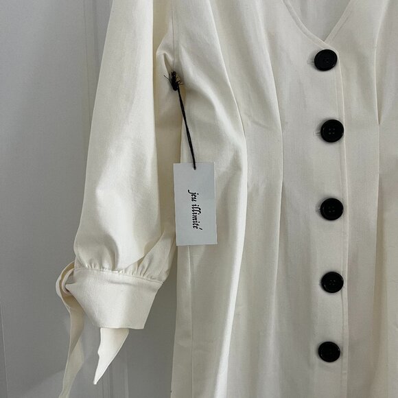 Jeu Illimite Button Down Mini Dress - Picture 3 of 6